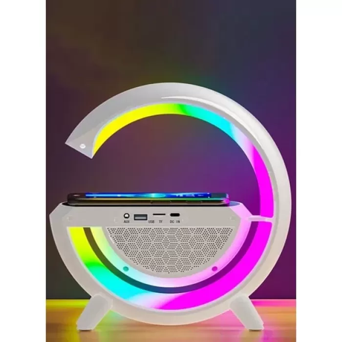 Kablosuz, Usb Bağlantılı, Ekstra Uzun Pil Ömürlü, 7 Renk Seçenekli Ambiyans Işığı,Telefon Şarj Standı BT2301 (5460)