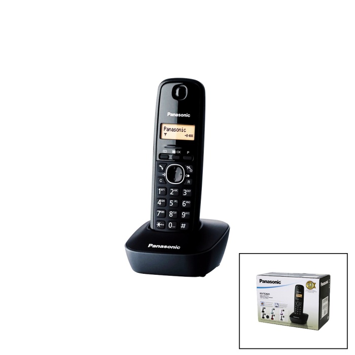 PANASONİC KX-TG1611 SİYAH - OVAL KABLOSUZ DİJİTAL TELSİZ TELEFON (5460)