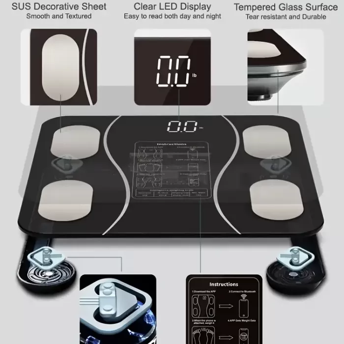 Siyah Akıllı Dijital Baskül FS-550 (5460)
