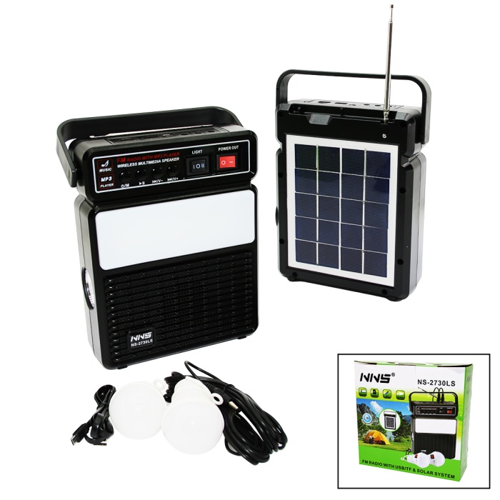 3IN1 - SOLAR2İN1 DİK MODEL EL FENERİ - RADYO - MP3BLUETOOTH - USB/ TF PORT - 2 PARÇA  AMPUL KABLOLU - POWERBANK (5460)