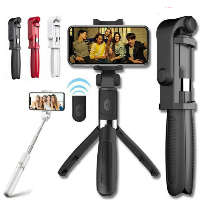 Selfie Stick L01 Bluetooth Kumandalı Selfie Çubuğu Tripod Monopod (5460)