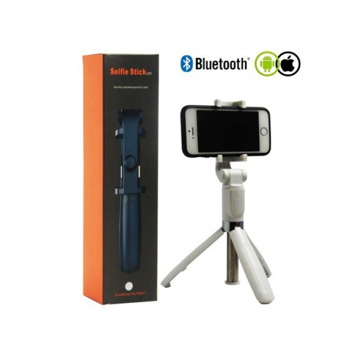 Selfie Stick L01 Bluetooth Kumandalı Selfie Çubuğu Tripod Monopod (5460)