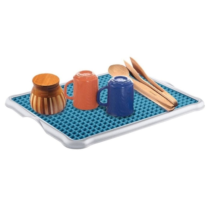 Pratik Lavabo Tezgah Üstü Bulaşık Kurutmalığı Süzmatik 22x40 cm (5460)