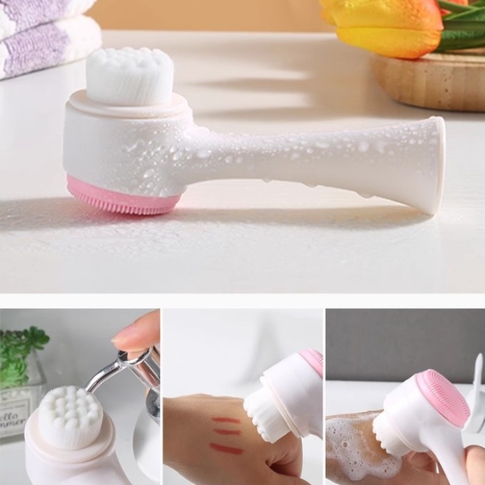 Çift Taraflı 3D Yumuşak Yüz Bakım Fırçası (5460)