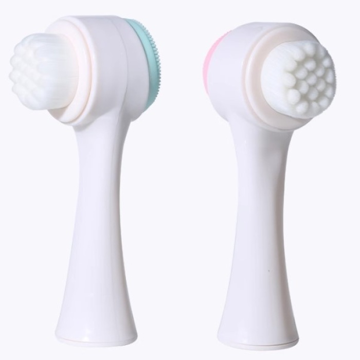 Çift Taraflı 3D Yumuşak Yüz Bakım Fırçası (5460)