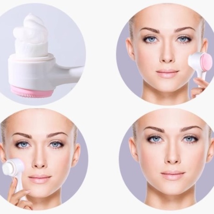 Çift Taraflı 3D Yumuşak Yüz Bakım Fırçası (5460)