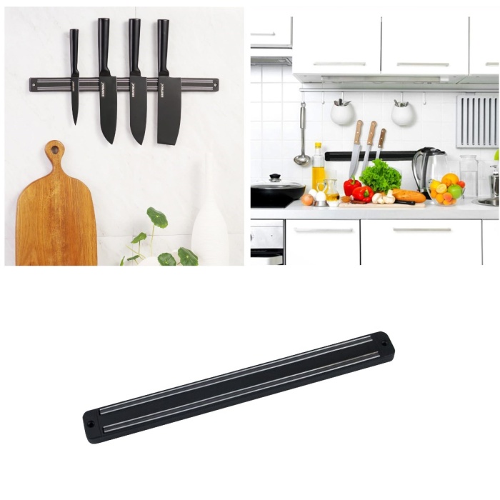 Mıknatıslı Paslanmaz Duvar Bıçak Askısı Standı 33 Cm Aparat (5460)