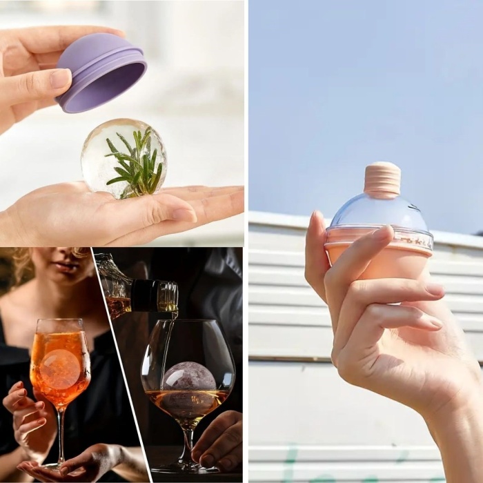 Hunili Altı Silikon Kolay Çıkabilen Büyük Boy Küre Buzluk (5460)