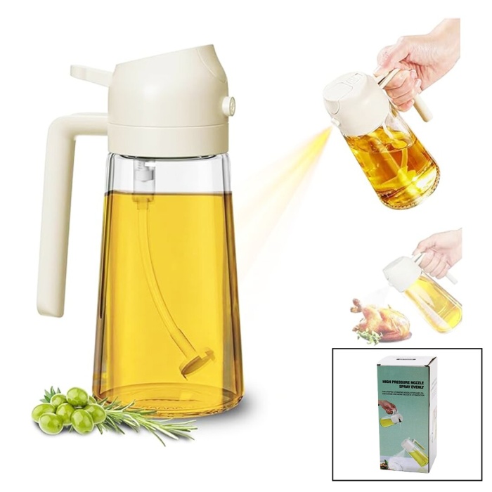 YAĞDANLIK  2IN1 - SPREYLİ - AKITMALI   KİLİTLİ KAPAKLI - SÜRAHİ MODELİ (5460)