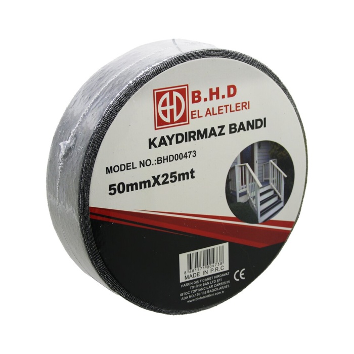 50MM X 25MT KAYDIRMAZ SİYAH BANT (5460)