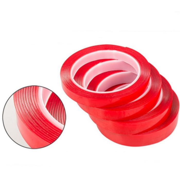 2 Metre Güçlü Yapışkanlı Çift Taraflı Slikon Pratik Şeffaf Bant (5460)