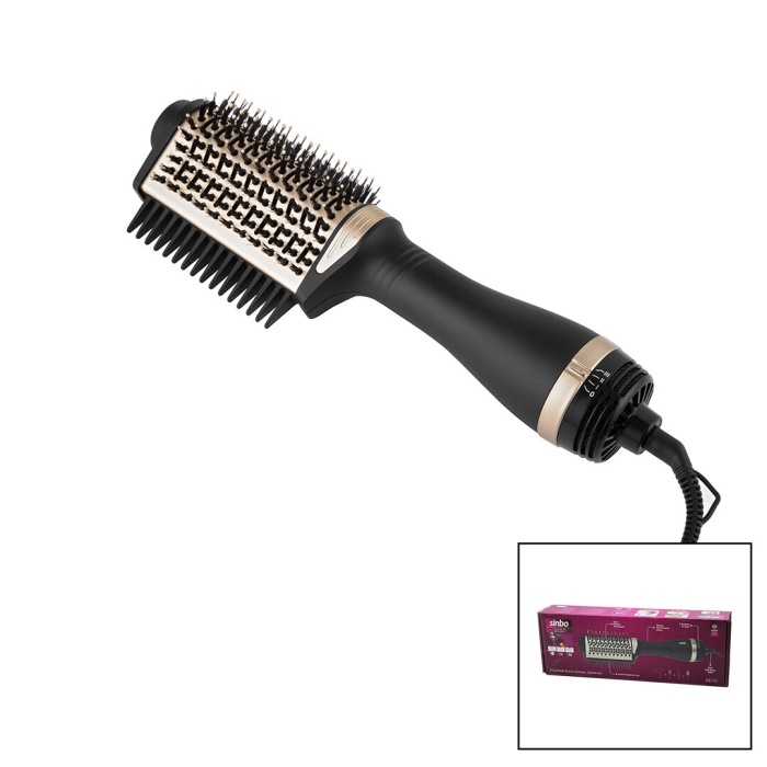 SAÇ KURUTMA - ŞEKİL MAKİNESİ 3 KADEME ISI AYARI 360 DERECE DÖNEN KABLO SERAMİK KAPLAMA FIRÇA 1200W SHD-1731 (5460)