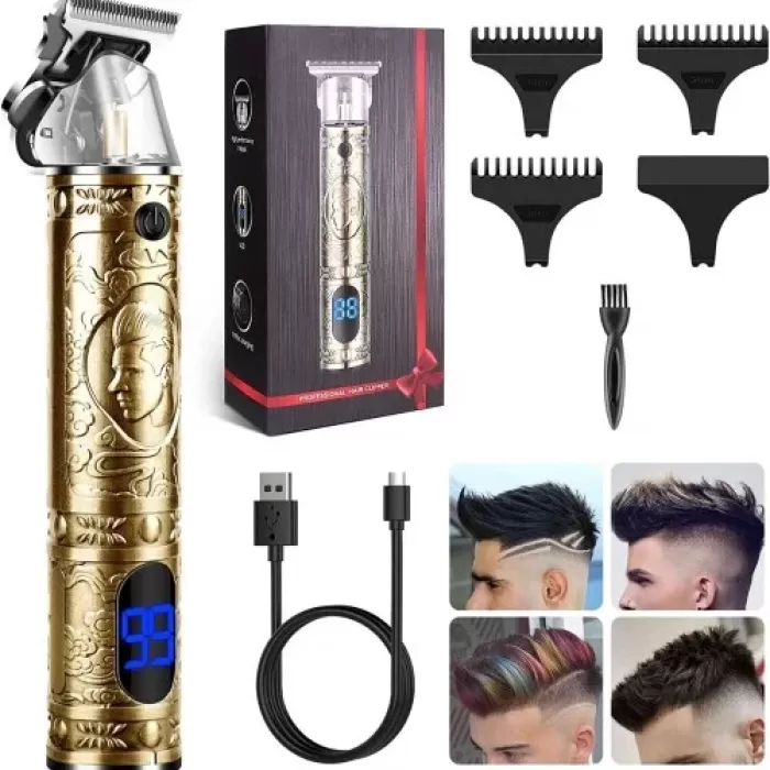 Lcd Ekranlı Traş Makinası Saç Sakal Düzeltme XYY-919 (5460)