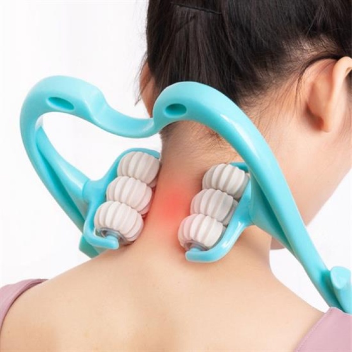 Çok Fonksiyonlu Manuel Altı Tekerlekli Boyun Masaj Aleti (5460)