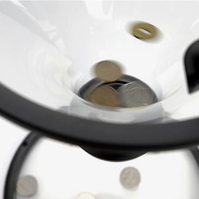 Eğlenceli Huni Şeklinde İlginç Şeffaf Para Biriktirme Kumbarası (5460)