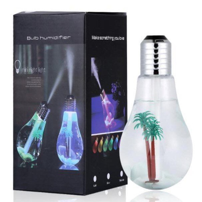 Hava Nemlendirici Ampul Görünümlü Hazneli Buhar Makinesi 400 ml. (5460)