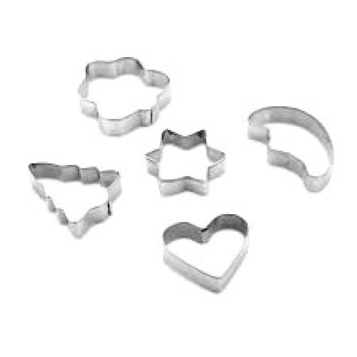 5 PARÇA  METAL BİSKÜVİ KURABİYE KALIP (5460)