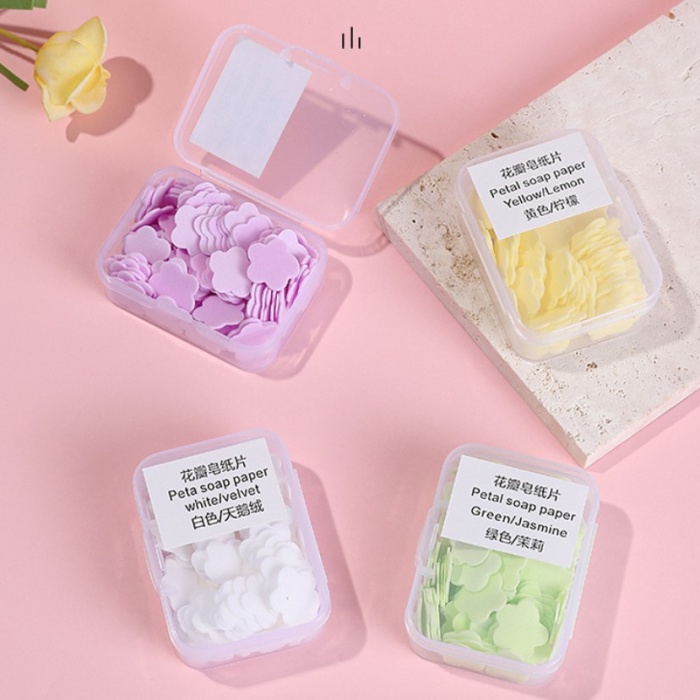 100 Yaprak Eriyen Mini Parfümlü Kağıt Sabun (5460)