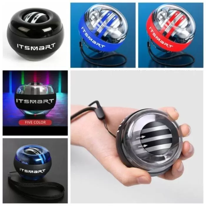 Gyro Ball El Bilek Egzersiztopu Otomatik Jiroskop Kol Kuvvet Spor Ekipmanı (5460)