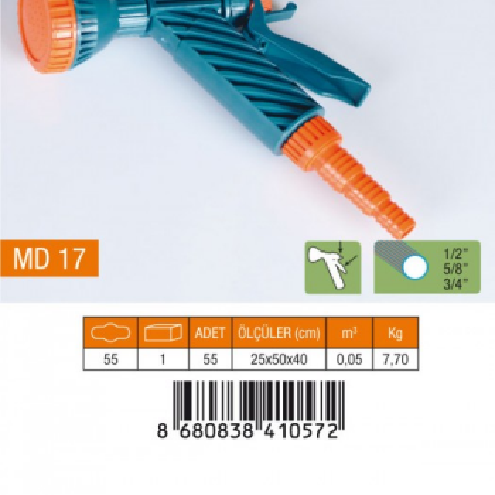 TETİKLİ TABANCA SÜZEK 1/2-5/8-3/4 NORMAL REKOR (5460)