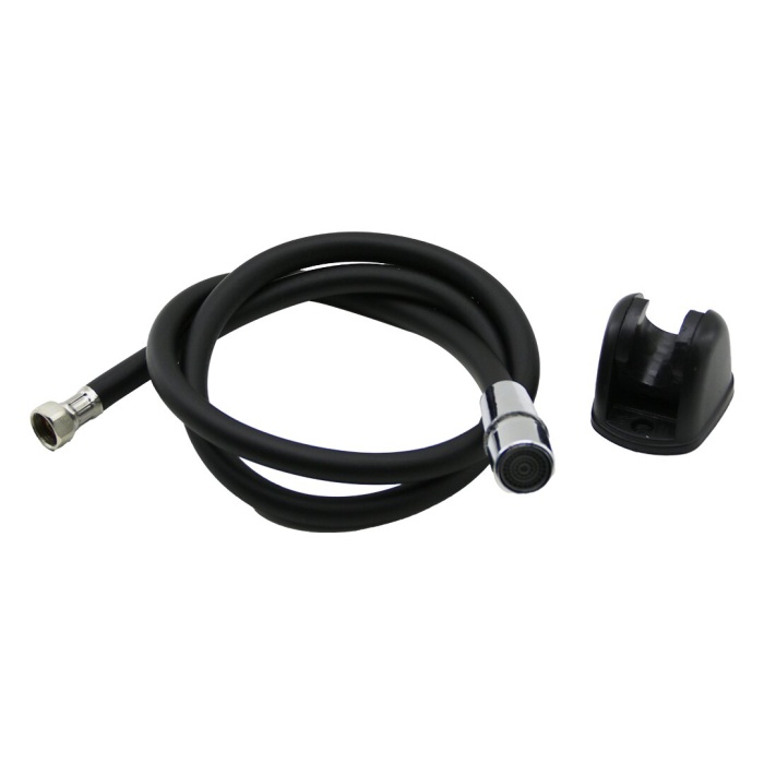 SİYAH PLASTİK PERLATÖRLÜ TAHARATMATİK HORTUM  120CM (5460)