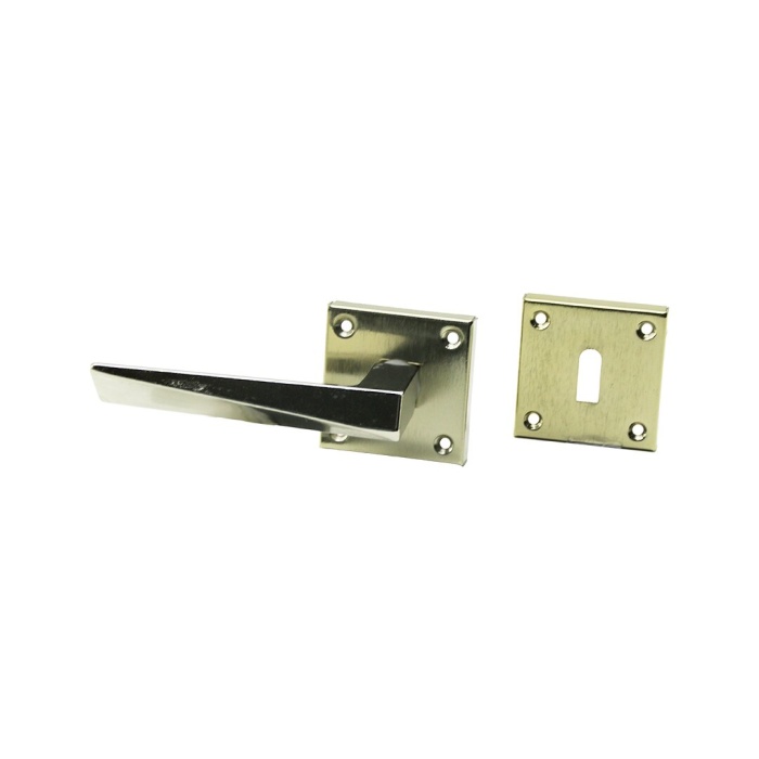 4 TAKIM PRATİK PRİZMA ODA  GRİ NİKEL ROZETLİ KAPI KOLU (5460)