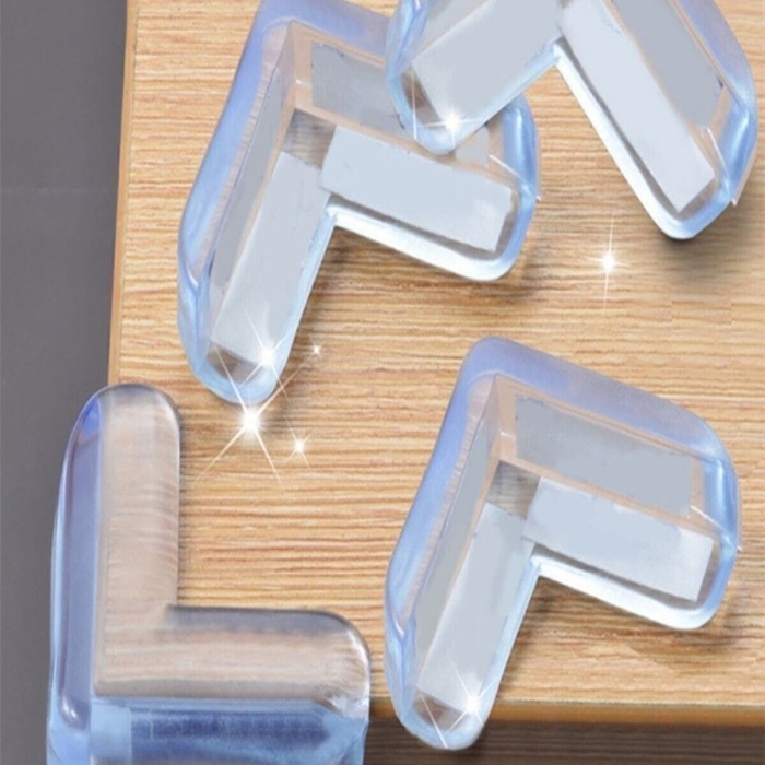 4 lü Masa Sehpa Köşe Koruyucu Silikon- Çocuk Koruma Aparatı (5460)