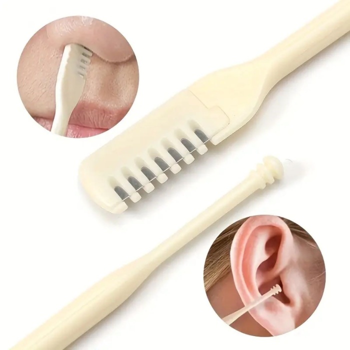 2&amp;apos;Si Bir Arada 2 Parça Kutulu Burun Kıl Alma ve Kulak Temizleme Aparatı (5460)