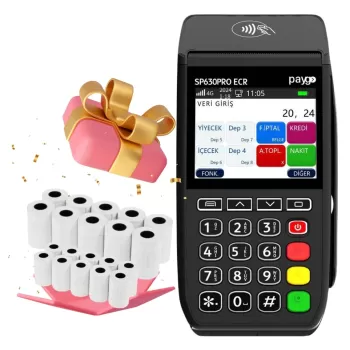 Paygo Sp630 Pro ECR 4G Yeni Nesil  Yazarkasa Pos Mobil 20 Rulo Hediye