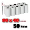 Rulo 80 X 40 Yazıcı Kağıdı 50 Adet