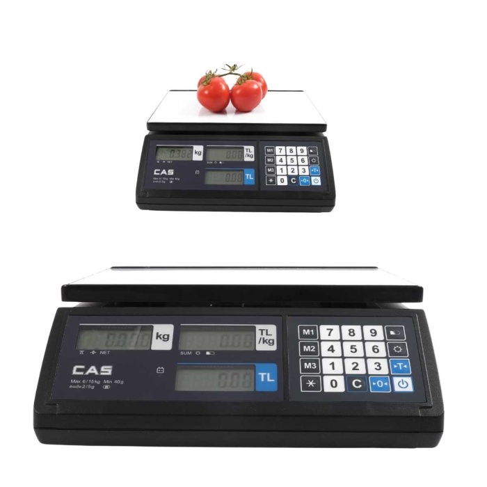 Cas Er Jr Set üstü Terazi 15 Kg Pc Bağlantılı