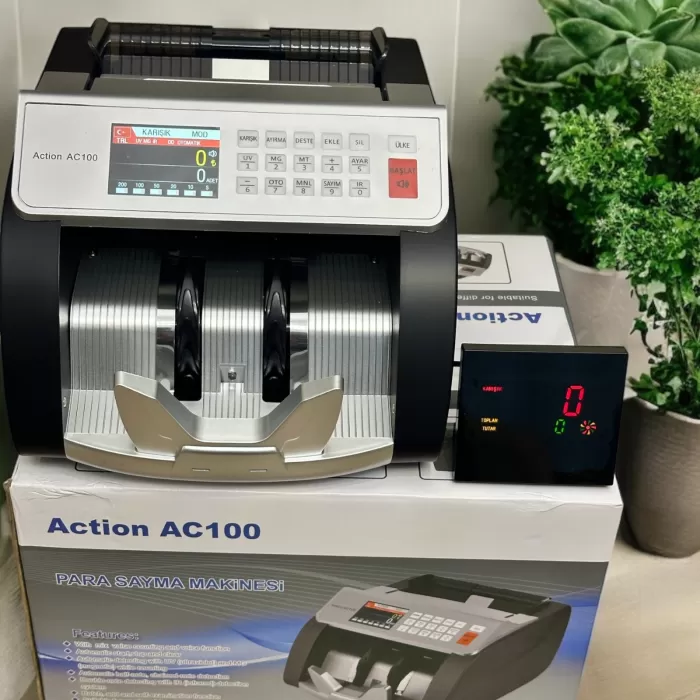 Action AC100 TL / EURO Kağıt Para Sayma Makinesi