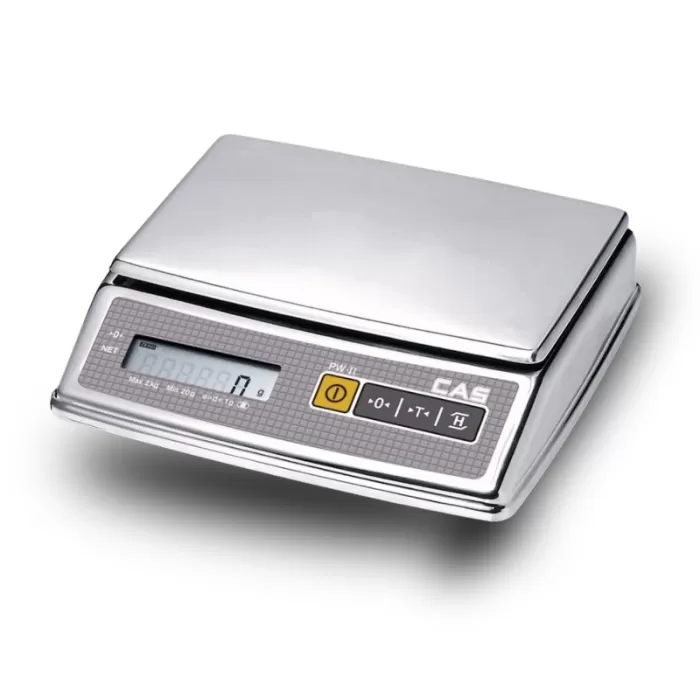 Cas PW-Serisi 5 kg onaylı paslanmaz çelik porsiyon tartım Terazisi