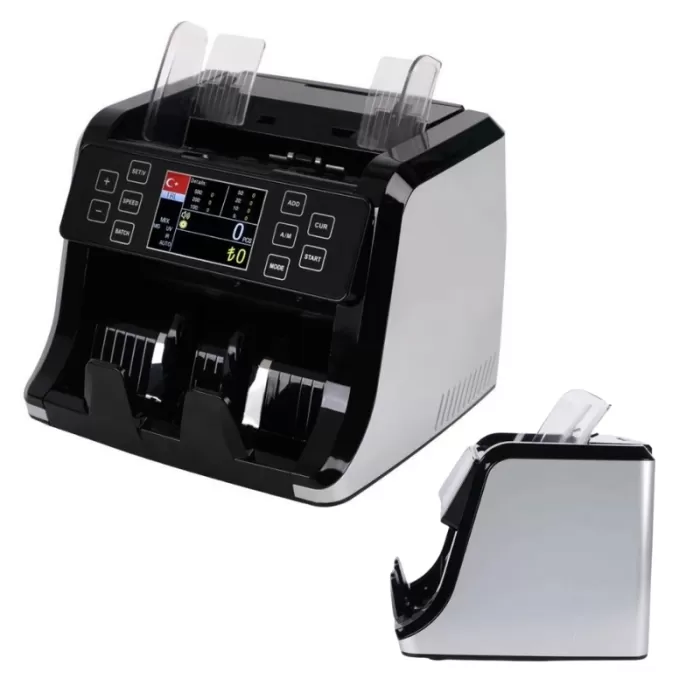 A15 TL /  Euro Üsten beslemeli Kağıt Para Sayma Makinesi