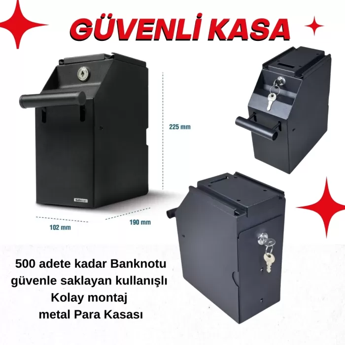 Dbpos MS-102 Güvenli kasa Para Çekmecesi (Gece Kasası) Anahtarlı