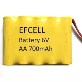 EFCELL EF-60700S  6 VOLT AA 700MAH 5Lİ SARJ EDİLEBİLİR OYUNCAK PİLİ (202105)