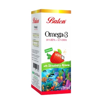 Balen Omega 3 Çilek Aromalı Balık Yağı 150 ml