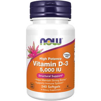 Now Vitamin D3 5000 IU 240 Tablet