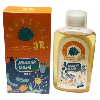Akavital Jr. Arap Zamkı İçeren Sıvı Takviye Edici Gıda 300 ml