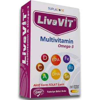 Livavit Multivitamin Omega-3 30 Softjel Kapsül