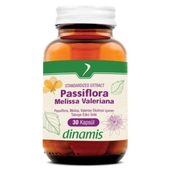 Dinamis Passiflora Melissa Valeriana 30 Kapsül