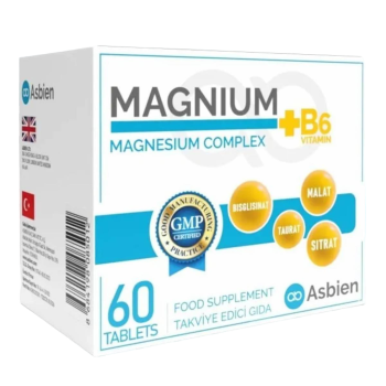 Magnium Magnezyum Kompleks + Vitamin B6 60 Tablet