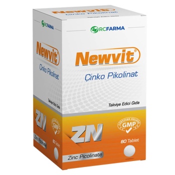 Newvit Çinko Picolinate İçeren Gıda Takviyesi 60 Tablet