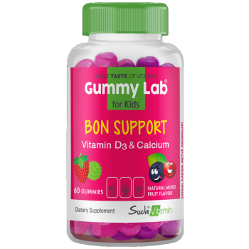 Suda Vitamin Gummy Lab Bon Support Kids Karışık Aroma 60 Gummies
