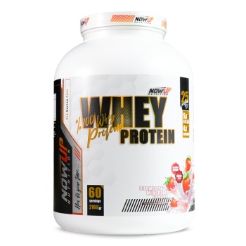 Nowup Whey Protein - 2.160 Gr. - Strawberry Milkshake -Çilekli Milkshake Aromalı