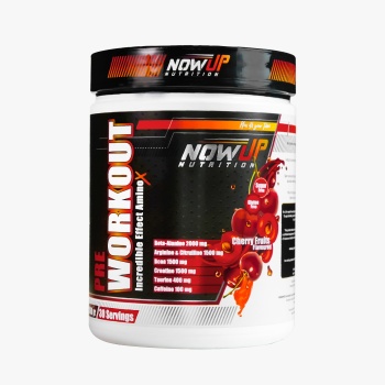 Nowup Pre-Workout - 360 Gr. - Cherry - Kiraz Aromalı