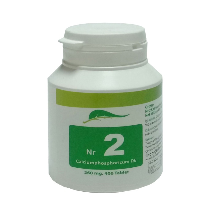 Schüssler Tuzları No: 2 - Calcium Phosphoricum 400 tablet