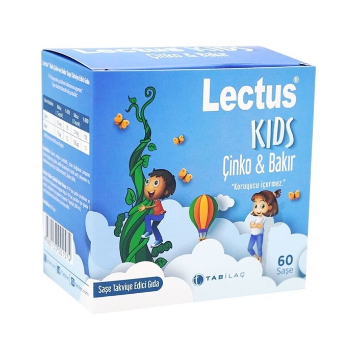Lectus Kids Çinko & Bakır 60 Saşe