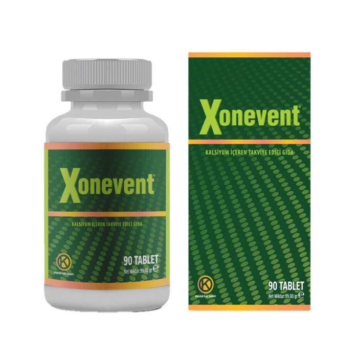 Xonevent Kalsiyum ve Bor içeren Gıda Takviyesi 90 Tablet