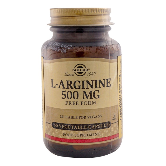 Solgar L-Arginine 500 mg 50 Kapsül